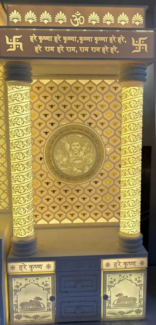 Designer corian temple for Home - Home temple