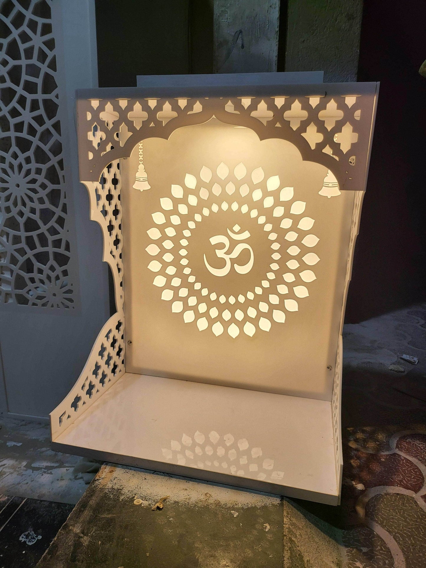Acrylic Mandir for home Wallmount - Home temple