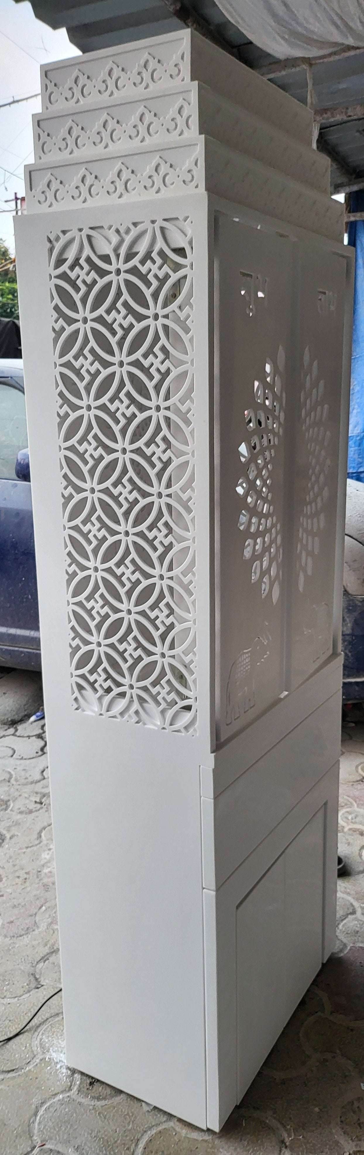 Pooja mandir for home corian - Home temple