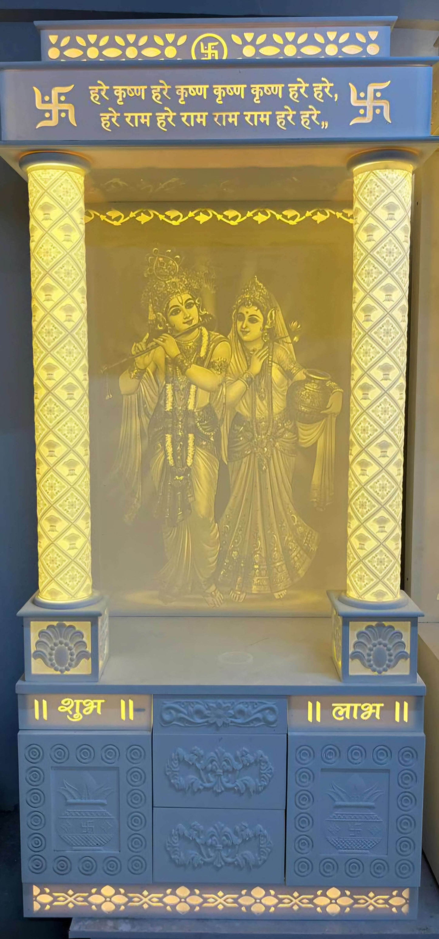 3d designer corian Mandir - Home temple