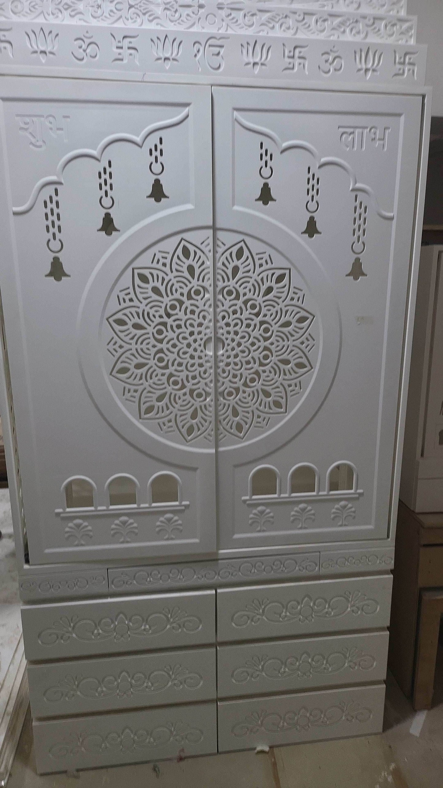 Corian Mandir for home traditional design - Home temple