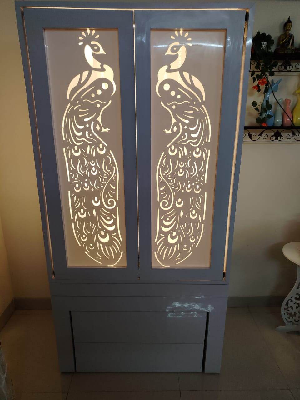 Acrylic Pooja Mandir for home - Home temple