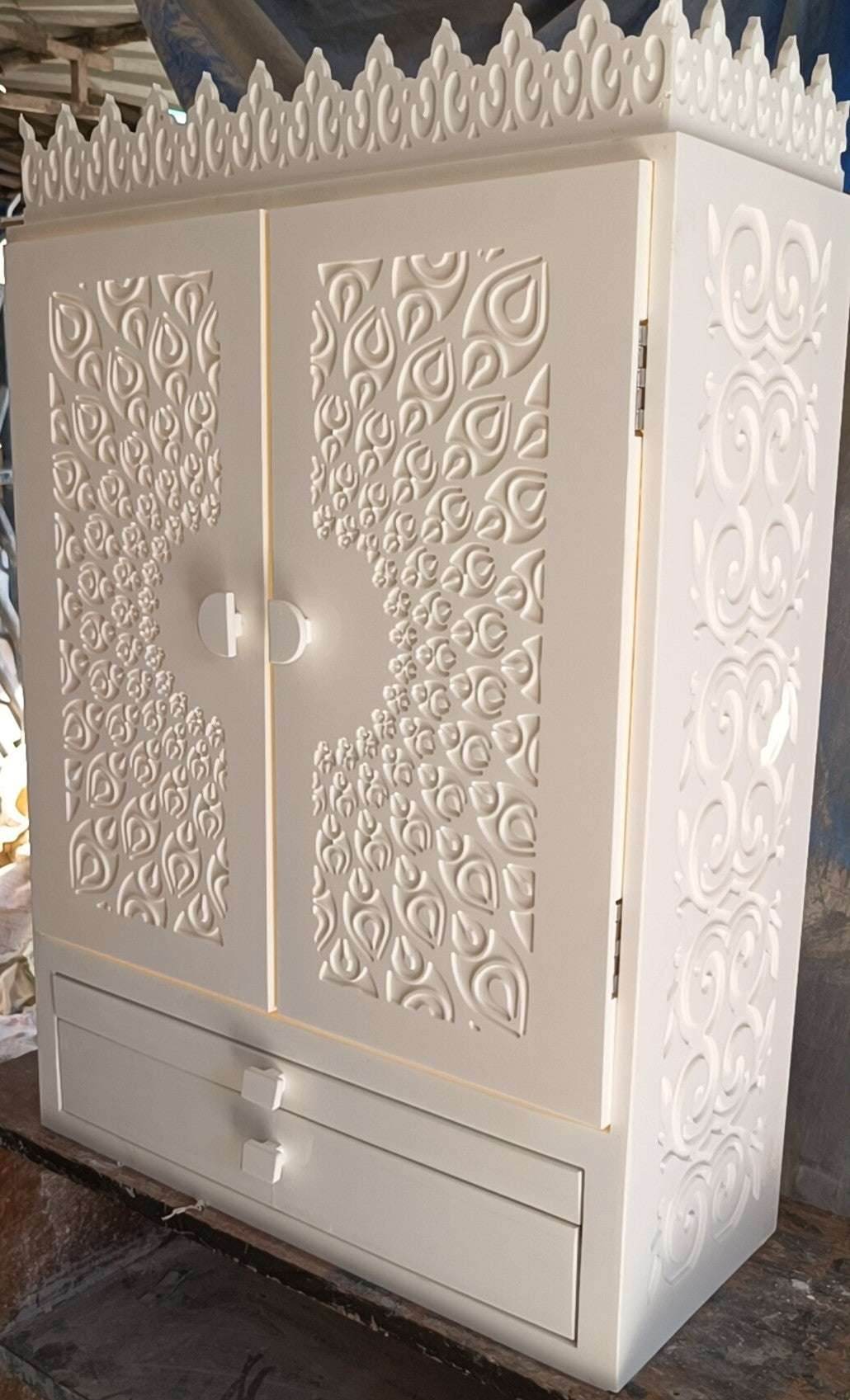 Designer Corian Marble Temple Jain Mandir - Home temple