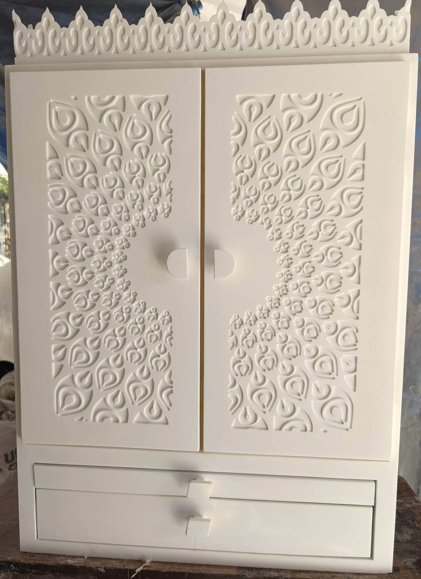 Designer Corian Marble Temple Jain Mandir - Home temple
