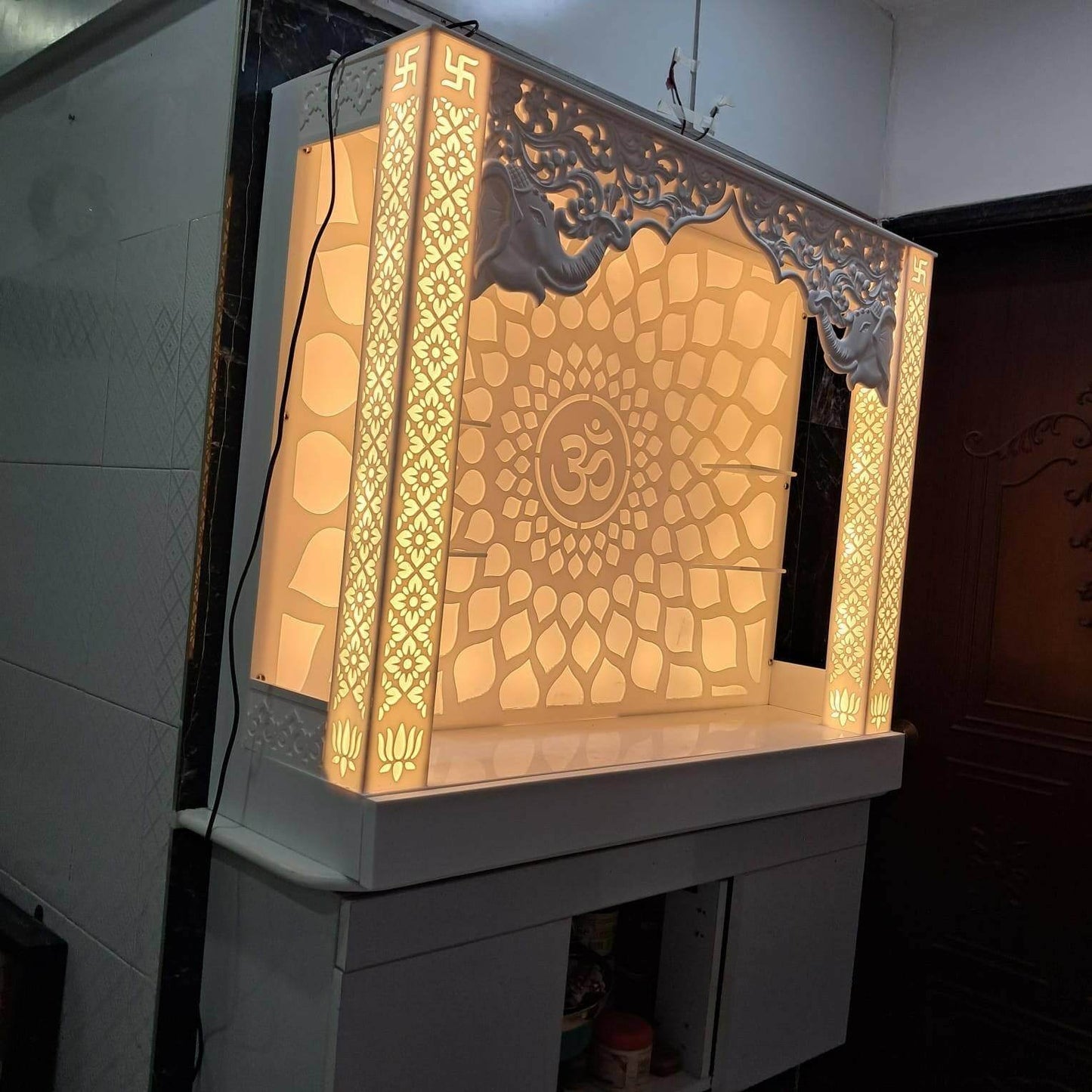 Best Corian Mandir with 3d arc in India 2026