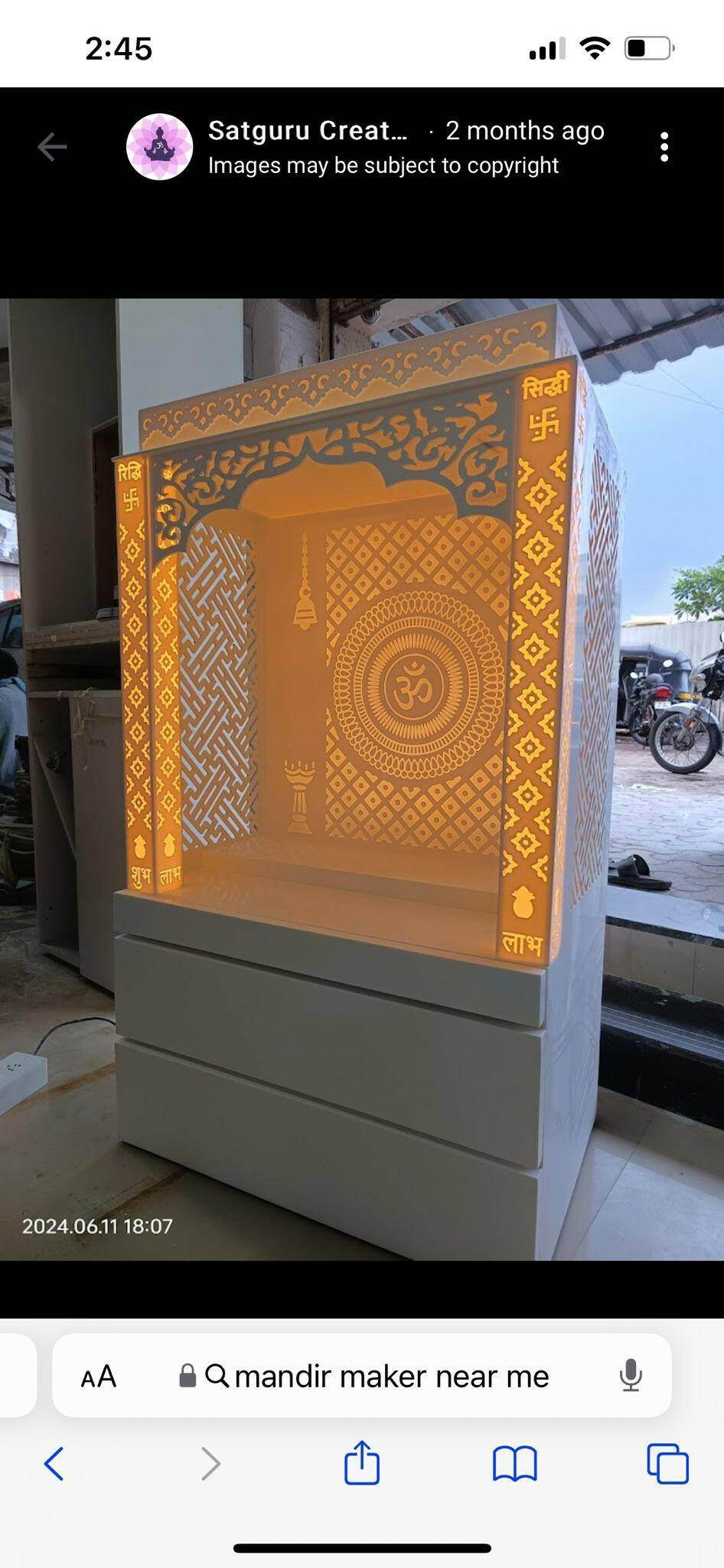 Best Corian mandir for Home compact with storage in India 2026