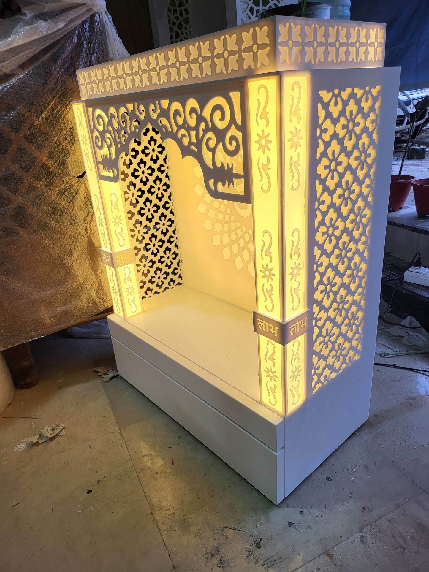 Best Compact wall mount corian mandir for home in India 2026