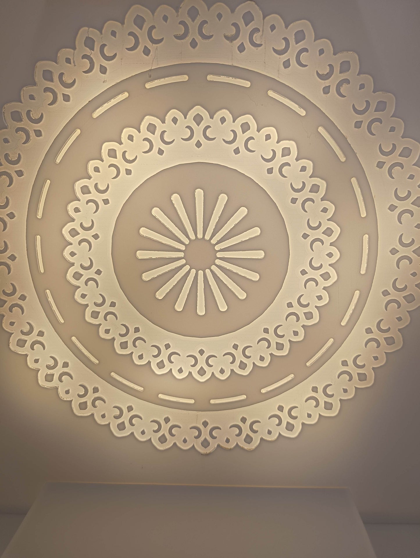 Jain Corian Temple for home with round pillar design - Home temple