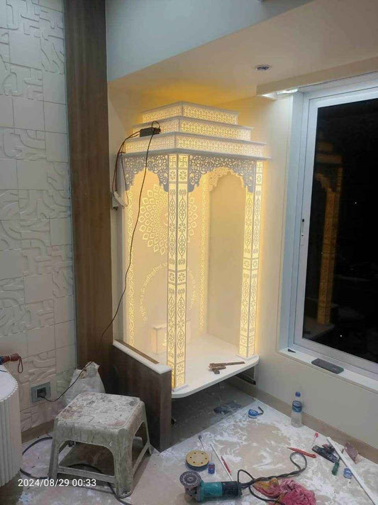 Corian Temple 3d square pillar and arc