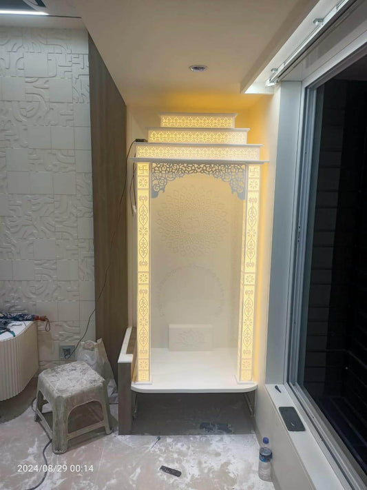 Corian Temple 3d square pillar and arc - Home temple