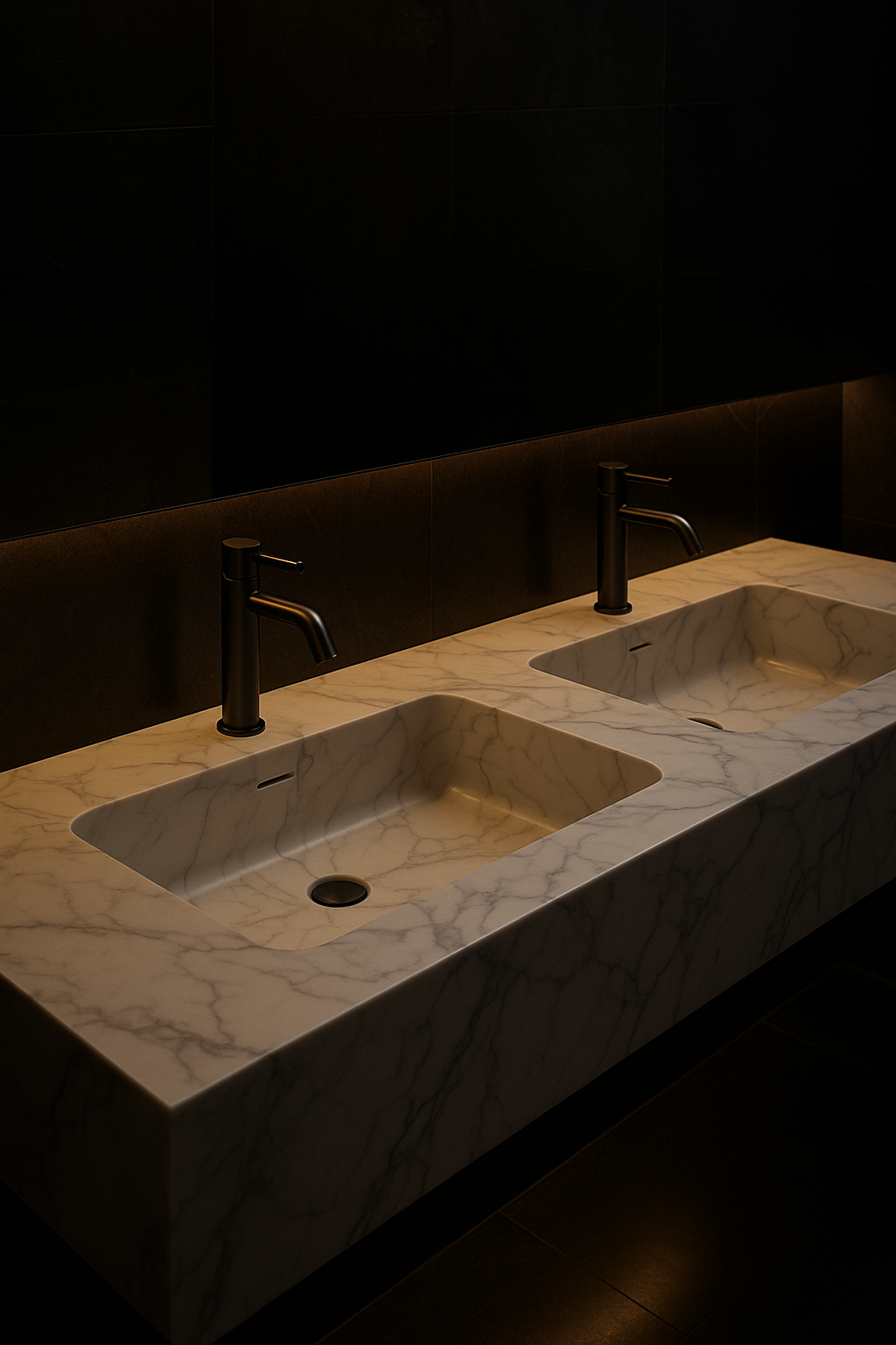 Obelisk Double-Basin Vanity by Satguru Creations