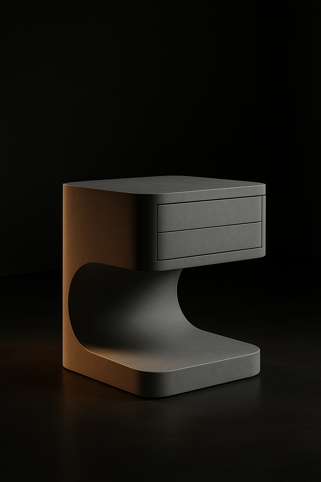 Noir Sculptural Side Table by Satguru Creations