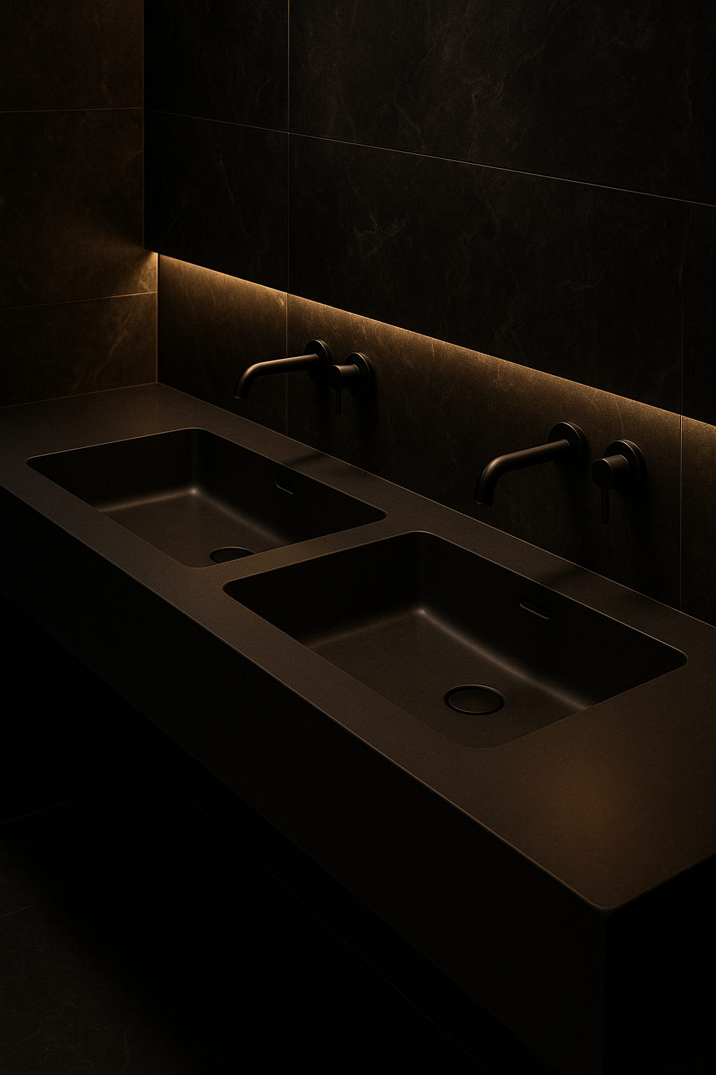 Ivory Wave Double-Basin Vanity by Satguru Creations