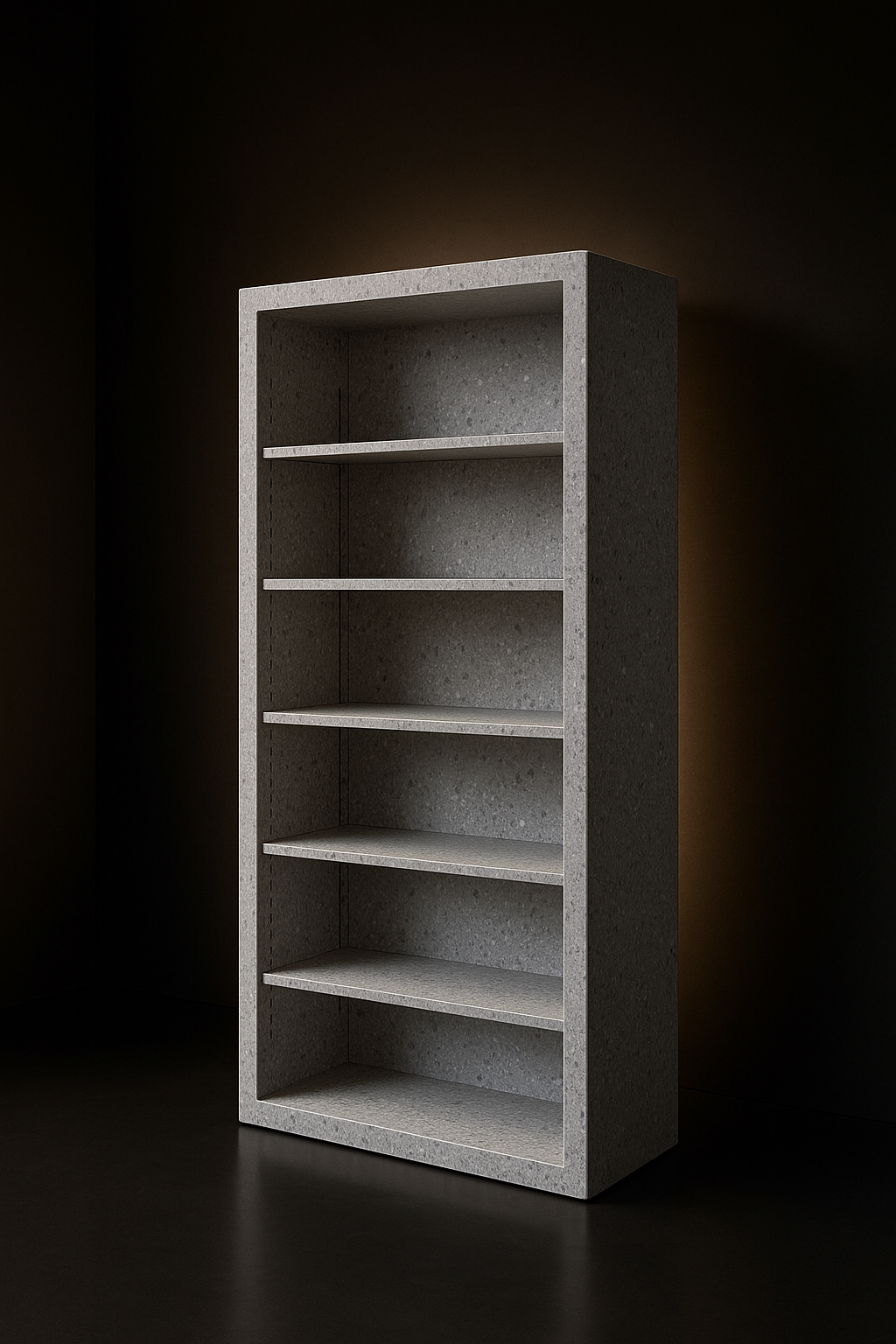Vela Freestanding Corian Bookcase by Satguru Creations