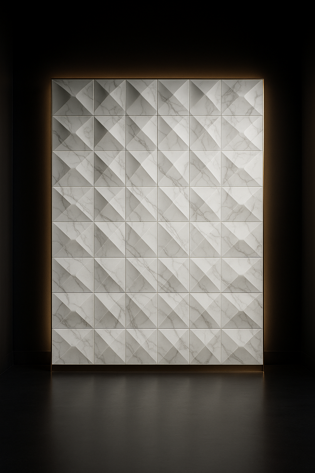 Dune Geometric Relief Wall Panel by Satguru Creations
