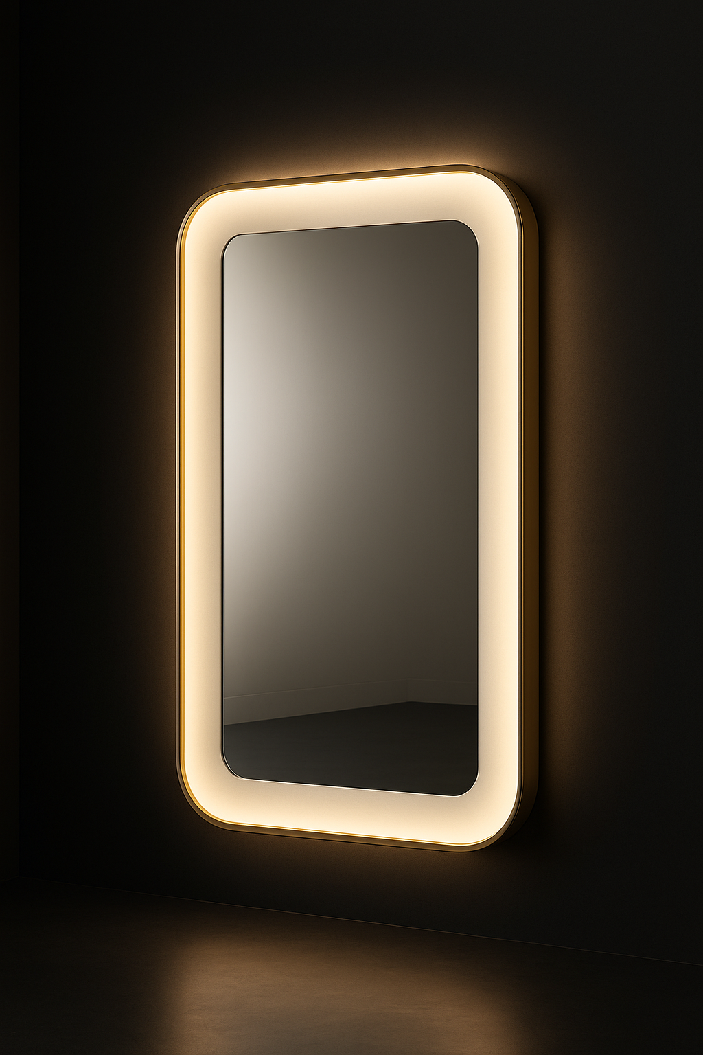 Nimbus Illuminated Wall Mirror by Satguru Creations