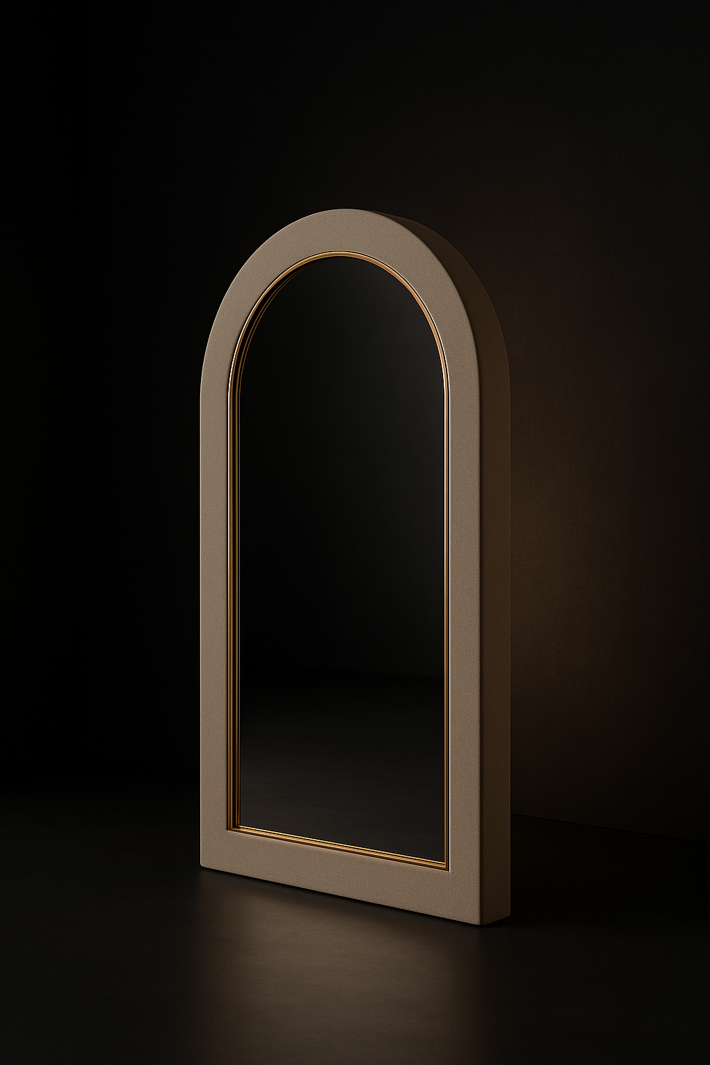 Marble Veil Arched Statement Mirror by Satguru Creations