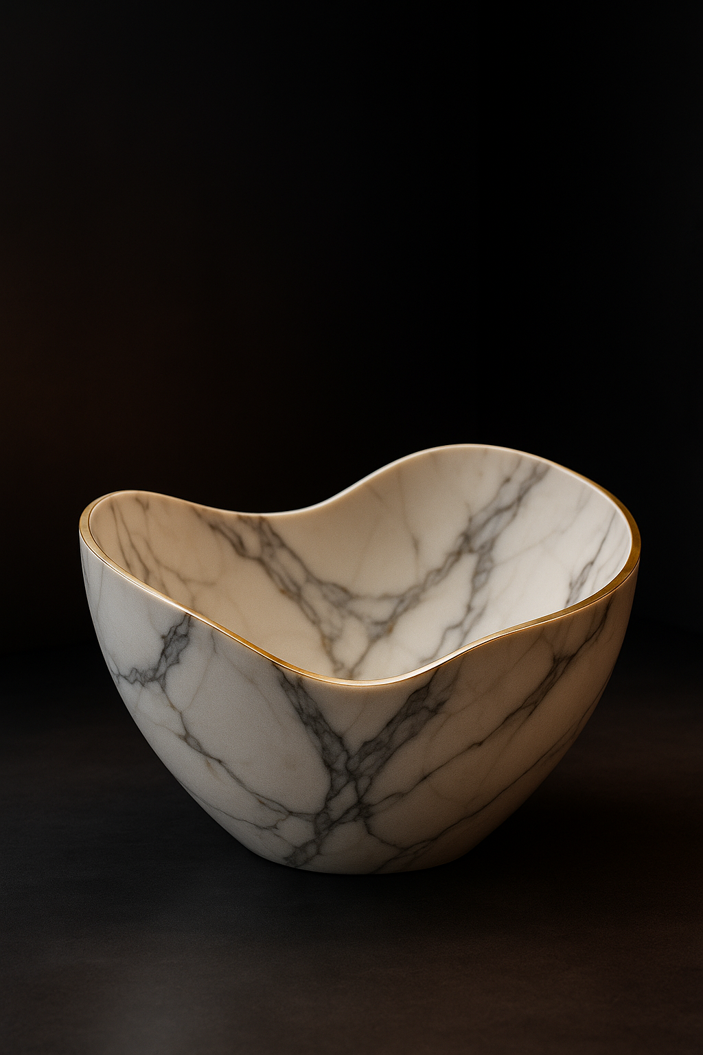 Dune Freeform Decorative Vessel by Satguru Creations