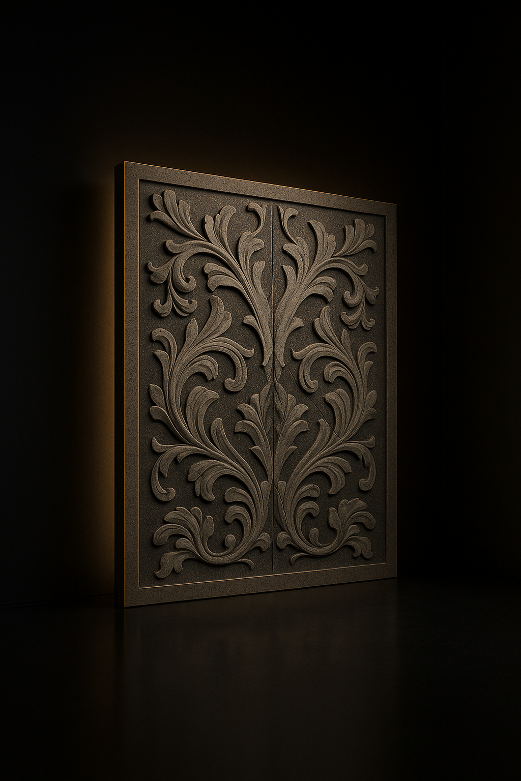 Atlas Carved Wall Relief Panel by Satguru Creations