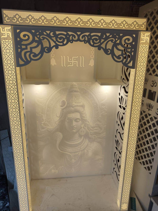 3d corian temple Shiva adiyogi - Home temple