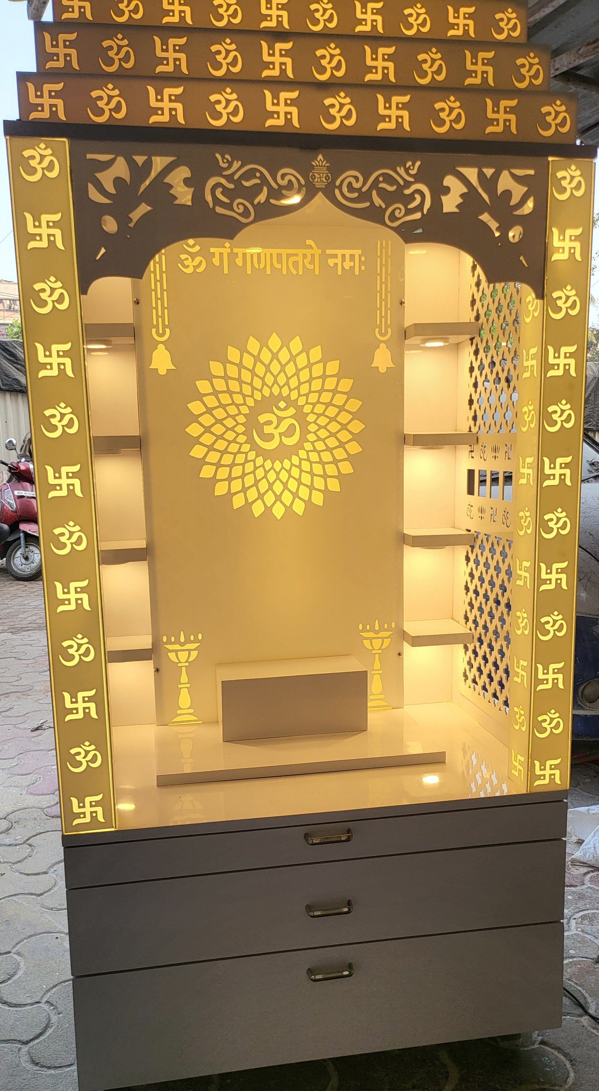 Acrylic Home Temple corian mandir mumbai