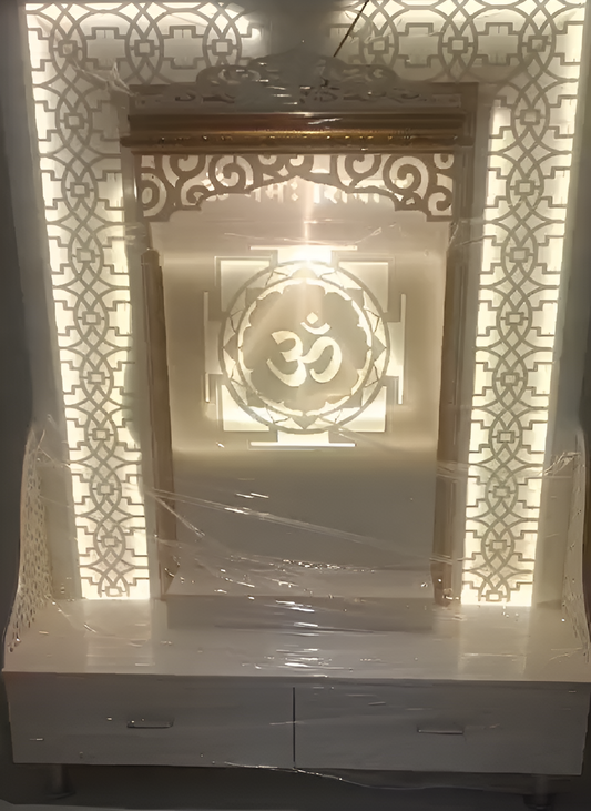Corian temple with low setting modern design