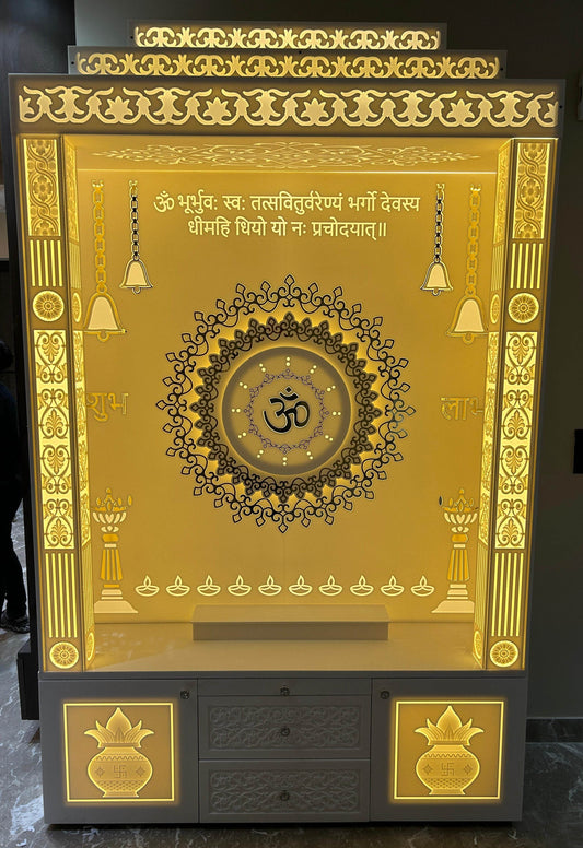 Designer corian temple for home - Home temple