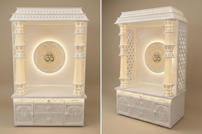 Corian marble mandir