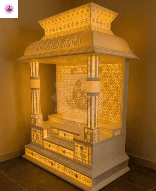 premium corian mandir