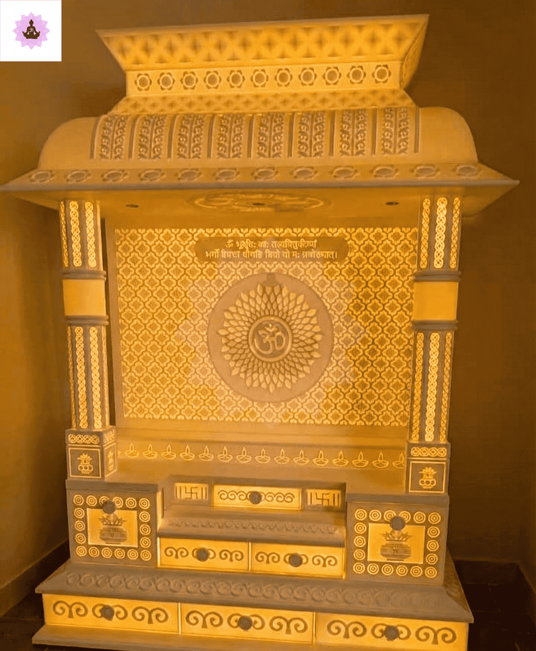 luxury corian mandir