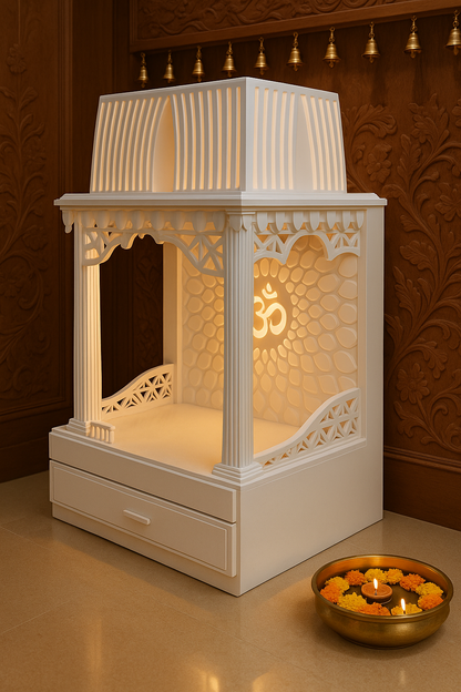Buy Corian Mandir Online — Pan-India and Export Home Temple — Luxury Indian Home Interior — Satguru Creations