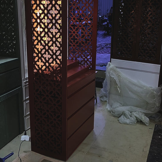 Pu polished home temple acrylic with storage video