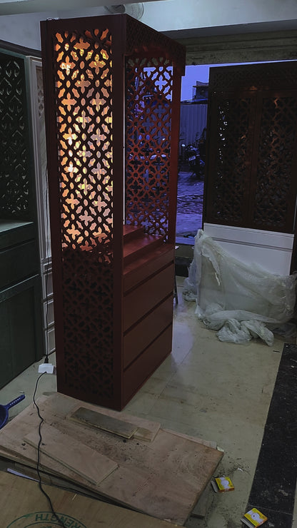 Pu polished home temple acrylic with storage video