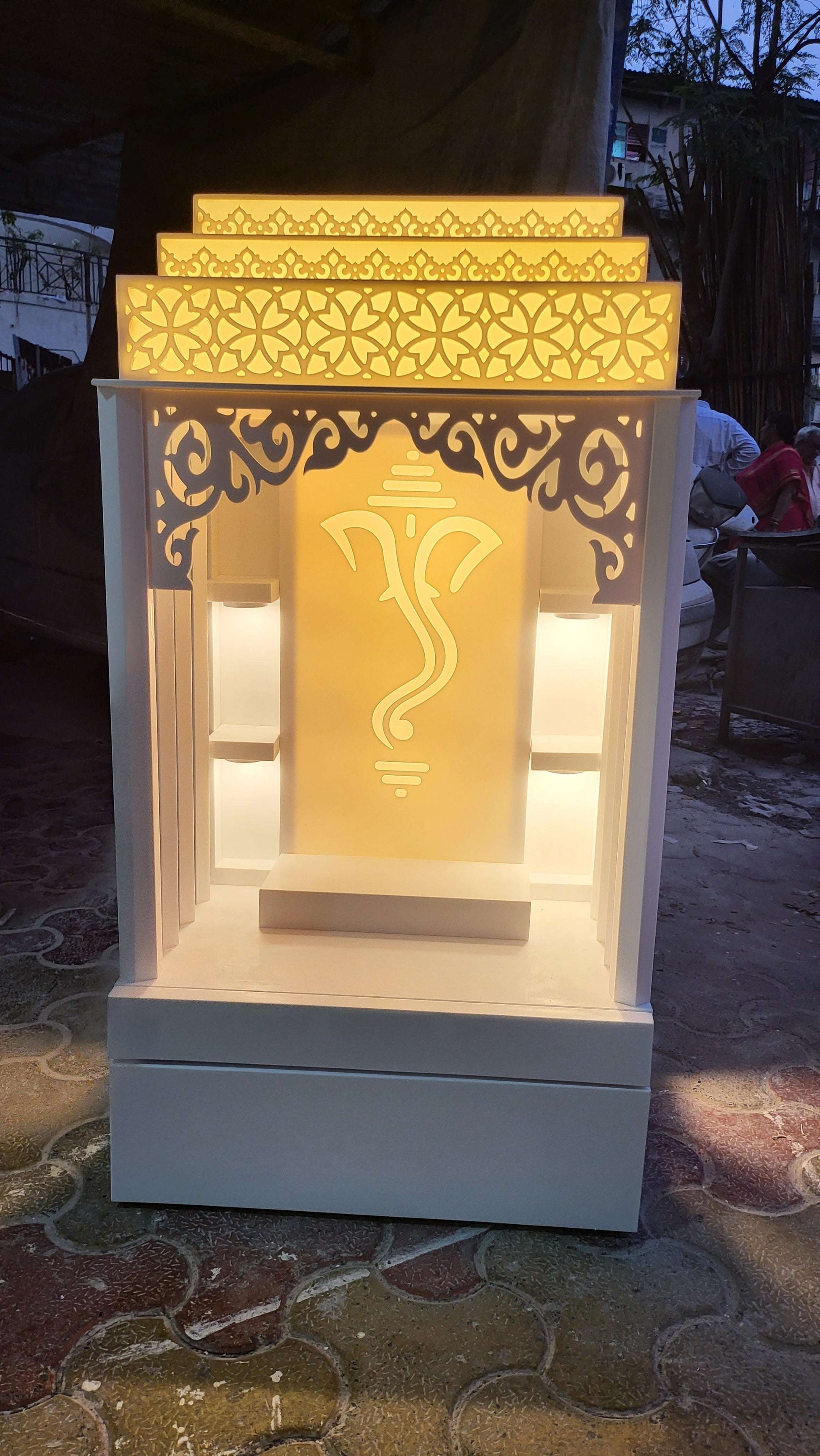 Corian Home Temple corian mandir mumbai