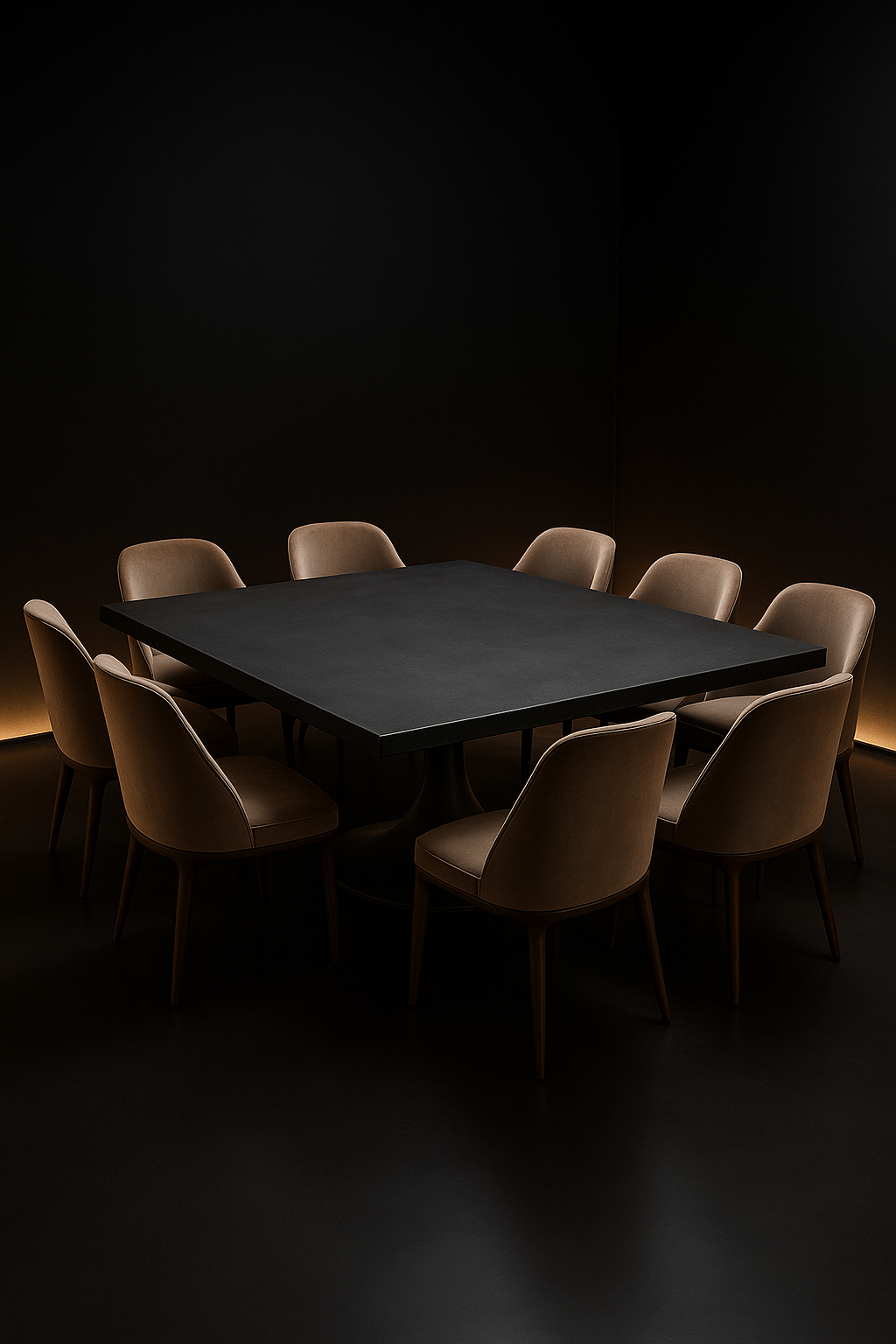 Serra Square Corian Dining Table by Satguru Creations