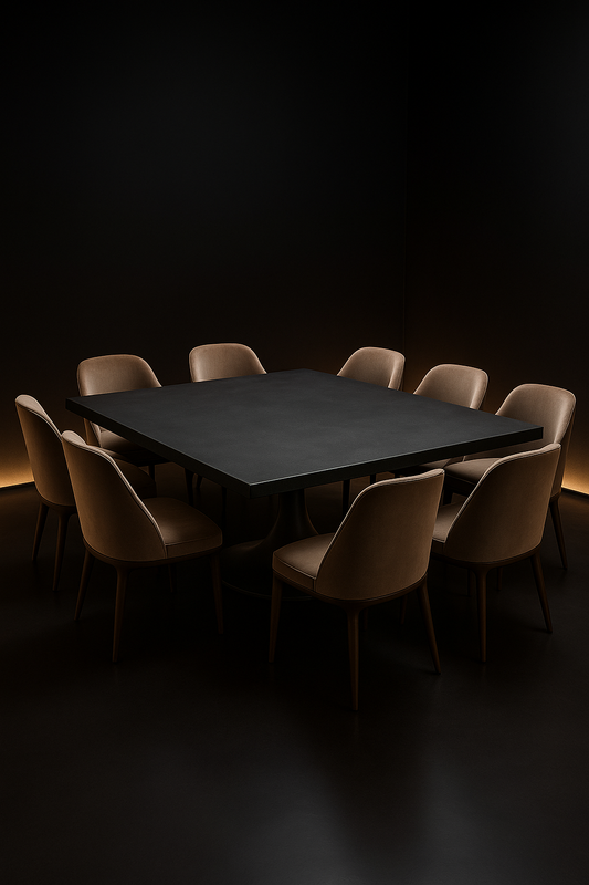 Serra Square Corian Dining Table by Satguru Creations