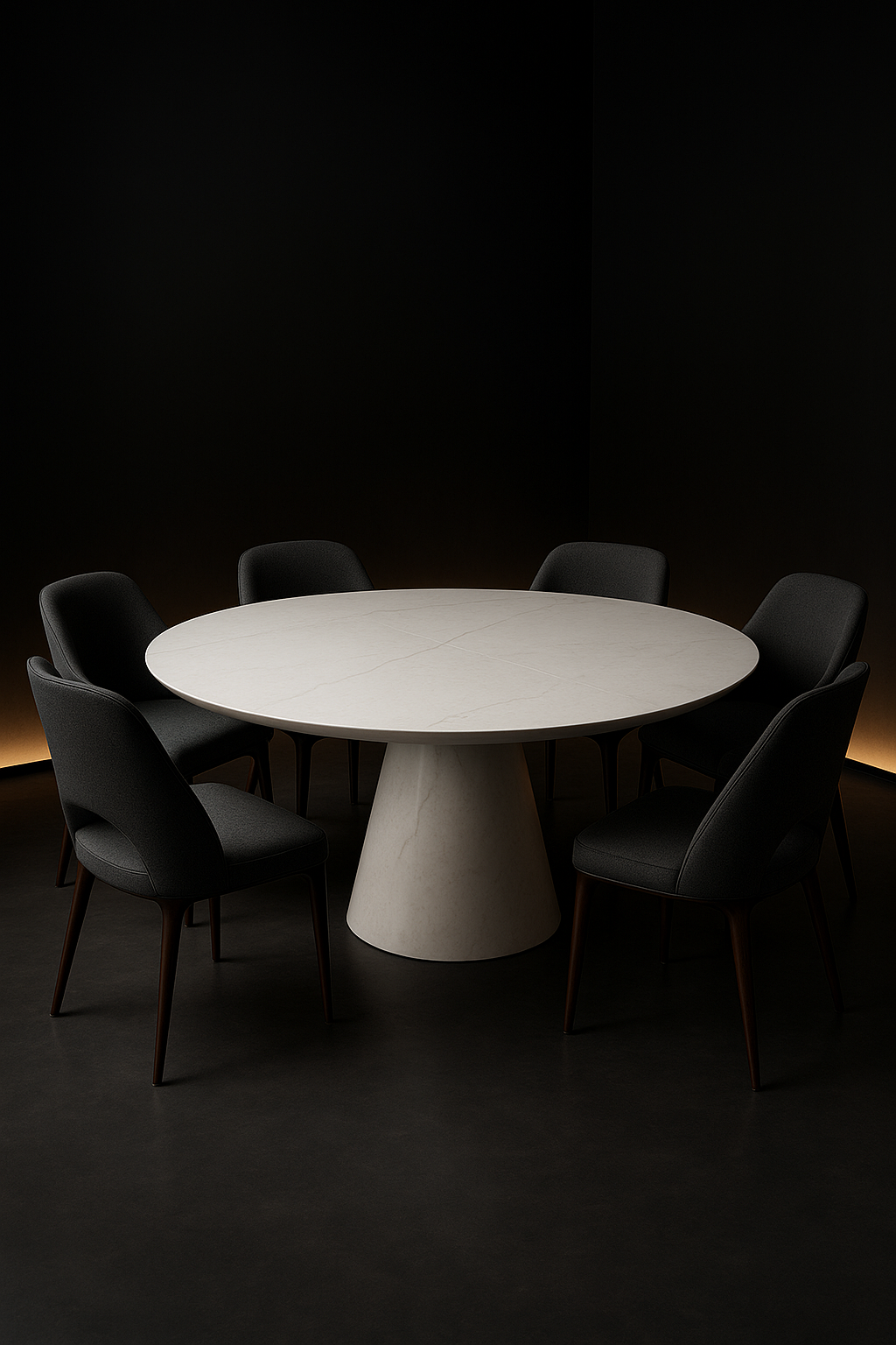 Pearl Round Corian Dining Table by Satguru Creations