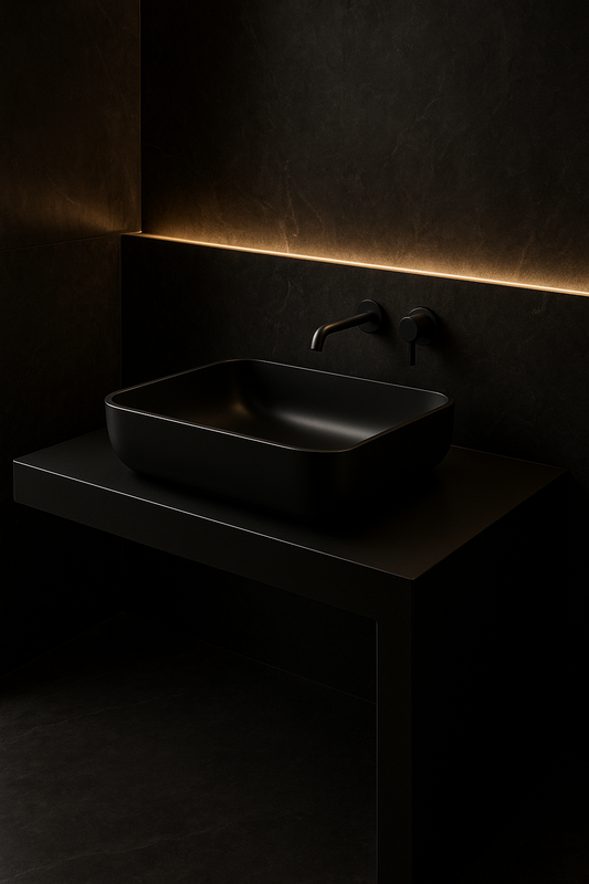 Eclipse Vessel-Basin Counter Vanity by Satguru Creations