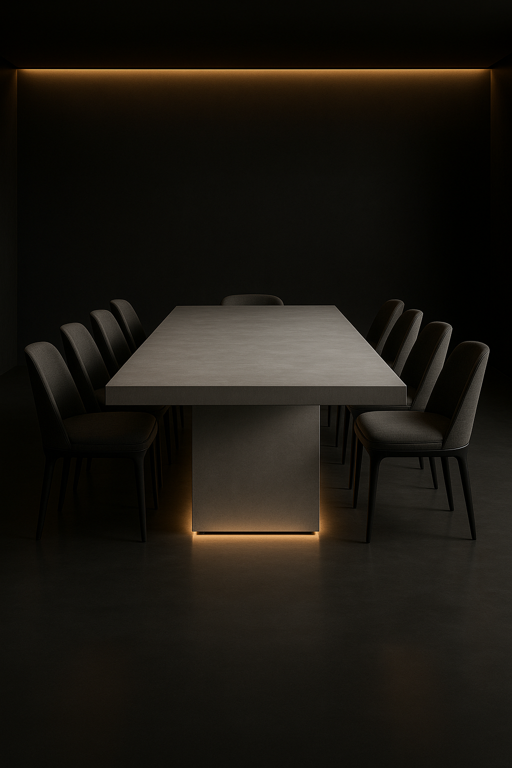 Solace Rectangular Corian Dining Table by Satguru Creations