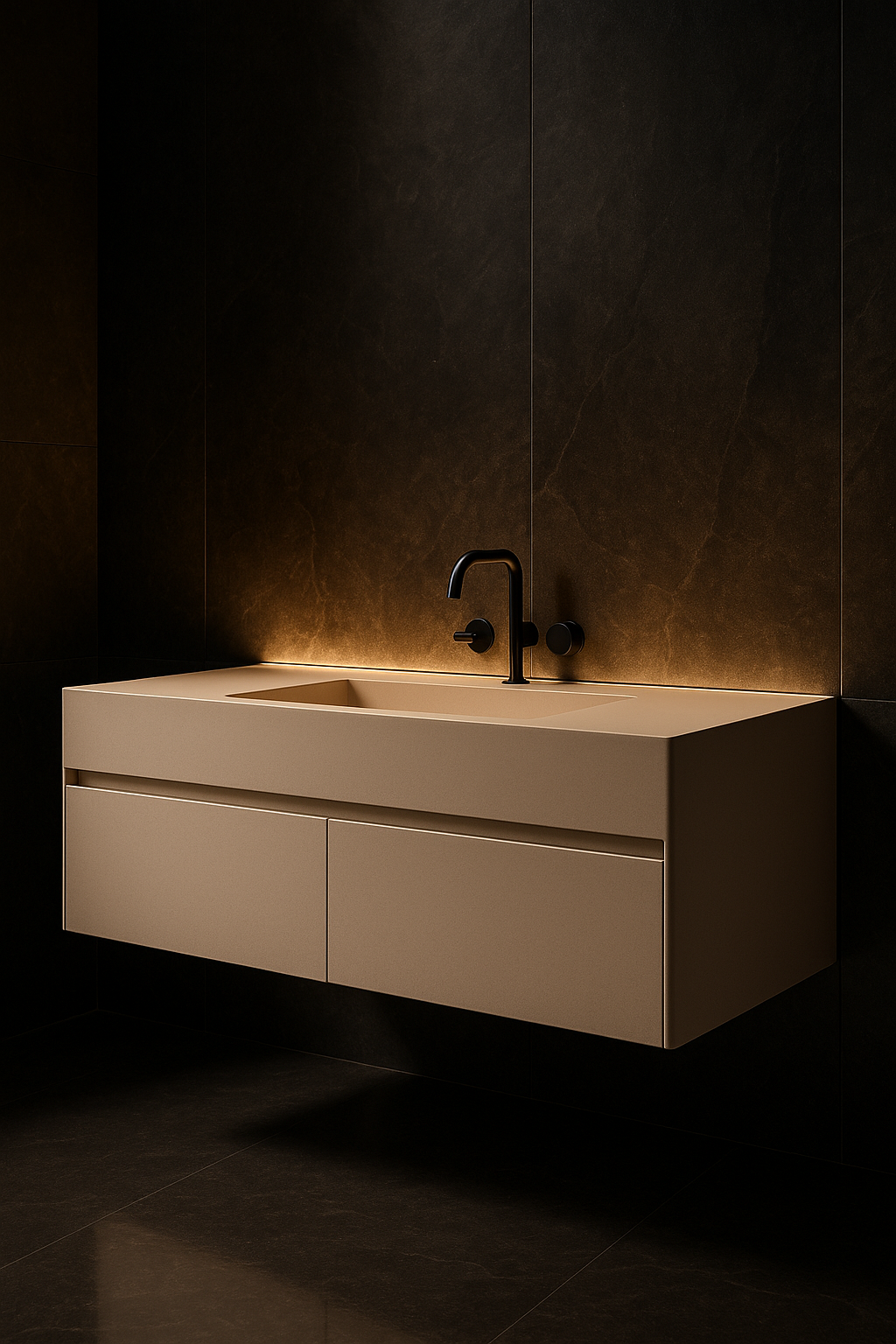 Aether Wall-Hung Vanity by Satguru Creations