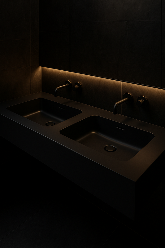 Calibre Double-Basin Vanity by Satguru Creations