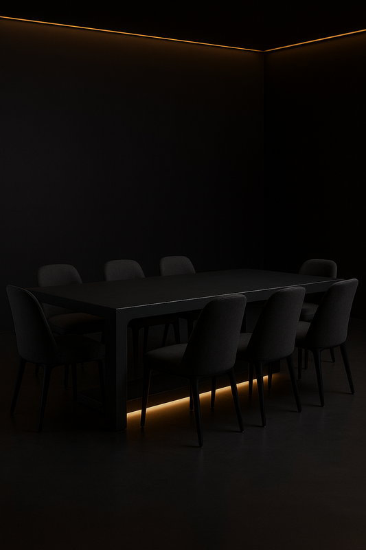 Aria Rectangular Corian Dining Table by Satguru Creations
