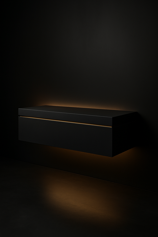 Calibre Floating Wall-Mounted Console by Satguru Creations