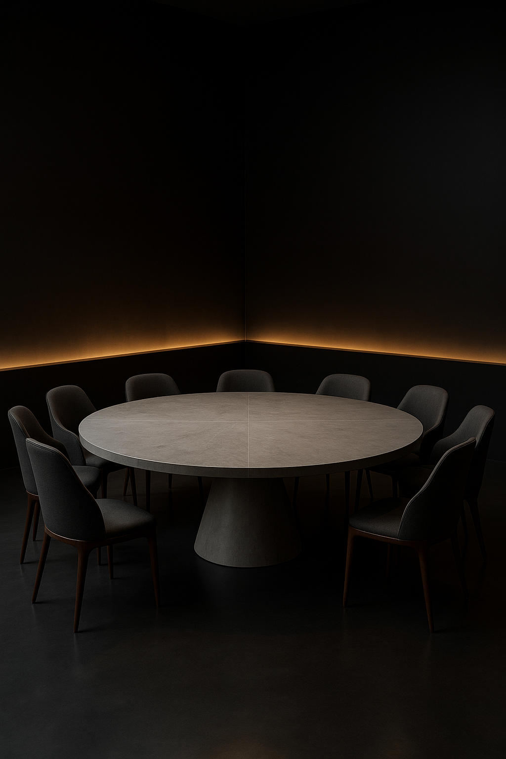 Helios Round Corian Dining Table by Satguru Creations