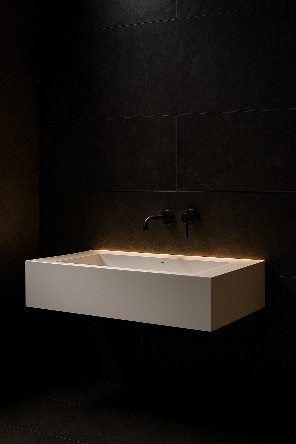 Crescent Trough-Basin Vanity by Satguru Creations