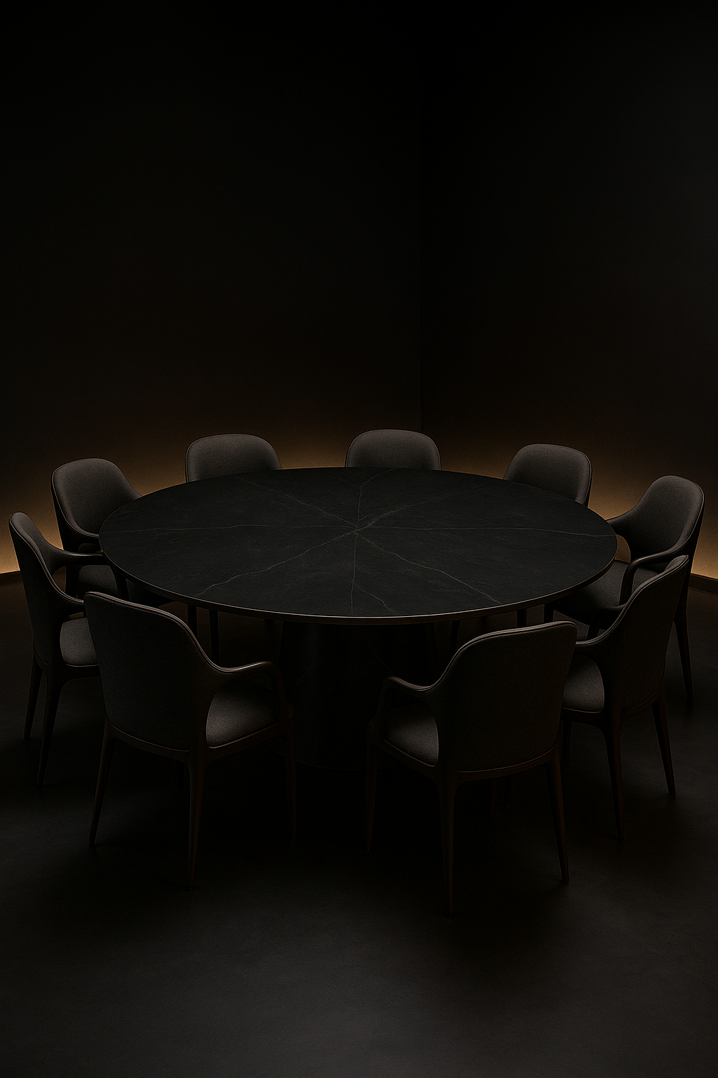Zephyr Round Corian Dining Table by Satguru Creations