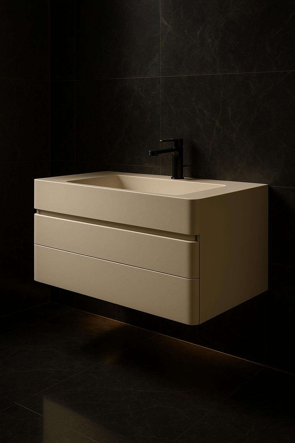 Glacier Wall-Hung Vanity by Satguru Creations