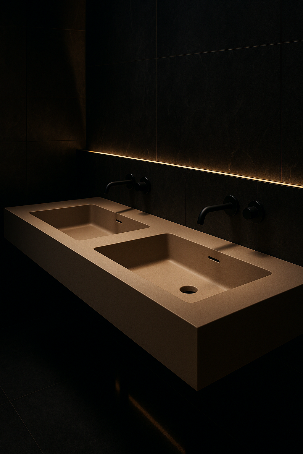 Mirage Double-Basin Vanity by Satguru Creations