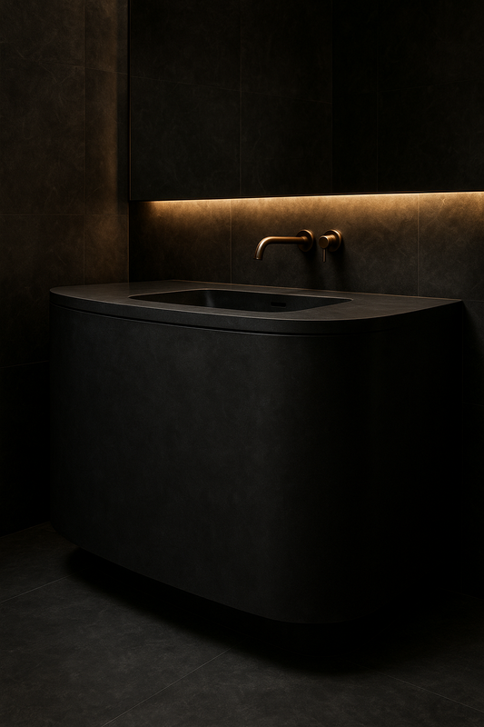 Zephyr Curved-Front Vanity by Satguru Creations