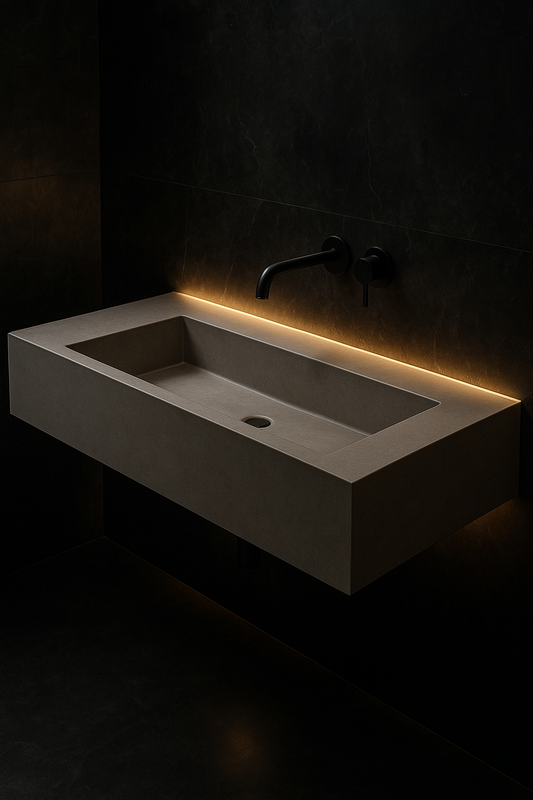 Noir Trough-Basin Vanity by Satguru Creations